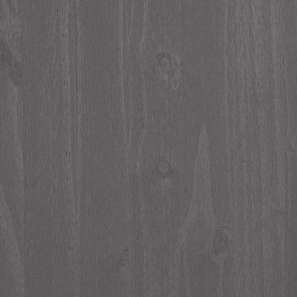 Sideboard HAMAR Hellgrau 79x40x103,5 cm Massivholz Kiefer