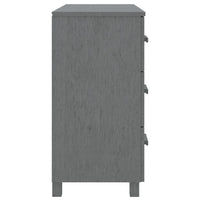 Thumbnail for Sideboard HAMAR Dunkelgrau 90x40x80 cm Massivholz Kiefer