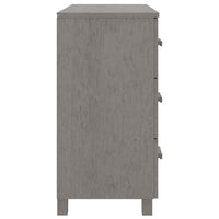 Thumbnail for Sideboard HAMAR Hellgrau 90x40x80 cm Massivholz Kiefer