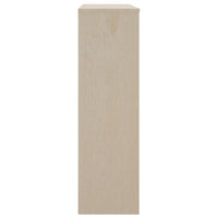 Thumbnail for Highboard-Oberteil HAMAR Honigbraun 90x30x100 cm Massivholz