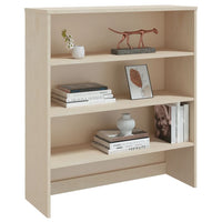 Thumbnail for Highboard-Oberteil HAMAR Honigbraun 90x30x100 cm Massivholz