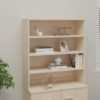 Thumbnail for Highboard-Oberteil HAMAR Honigbraun 90x30x100 cm Massivholz