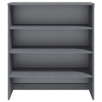 Thumbnail for Highboard-Oberteil HAMAR Dunkelgrau 90x30x100 cm Massivholz