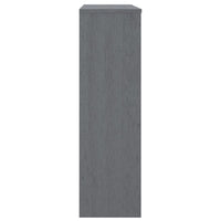 Thumbnail for Highboard-Oberteil HAMAR Dunkelgrau 90x30x100 cm Massivholz