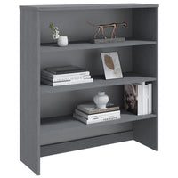 Thumbnail for Highboard-Oberteil HAMAR Dunkelgrau 90x30x100 cm Massivholz