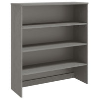 Thumbnail for Highboard-Oberteil HAMAR Hellgrau 90x30x100 cm Massivholz