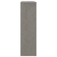 Thumbnail for Highboard-Oberteil HAMAR Hellgrau 90x30x100 cm Massivholz