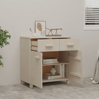 Thumbnail for Sideboard HAMAR Honigbraun 79x40x80 cm Massivholz Kiefer