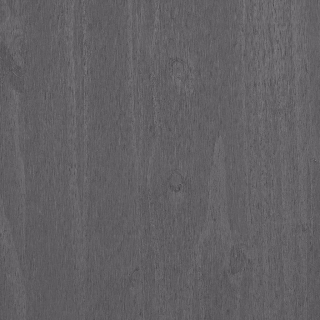 Sideboard HAMAR Hellgrau 79x40x80 cm Massivholz Kiefer