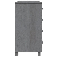 Thumbnail for Sideboard HAMAR Dunkelgrau 113x40x80 cm Massivholz Kiefer