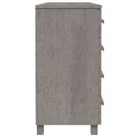 Thumbnail for Sideboard HAMAR Hellgrau 113x40x80 cm Massivholz Kiefer