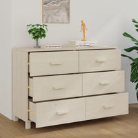 Thumbnail for Sideboard HAMAR Honigbraun 113x40x80 cm Massivholz Kiefer