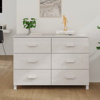 Thumbnail for Sideboard HAMAR Weiß 113x40x80 cm Massivholz Kiefer