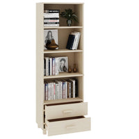 Thumbnail for Highboard HAMAR Honigbraun 60x35x180 cm Massivholz Kiefer