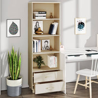 Thumbnail for Highboard HAMAR Honigbraun 60x35x180 cm Massivholz Kiefer