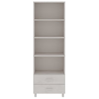 Thumbnail for Highboard HAMAR Weiß 60x35x180 cm Massivholz Kiefer