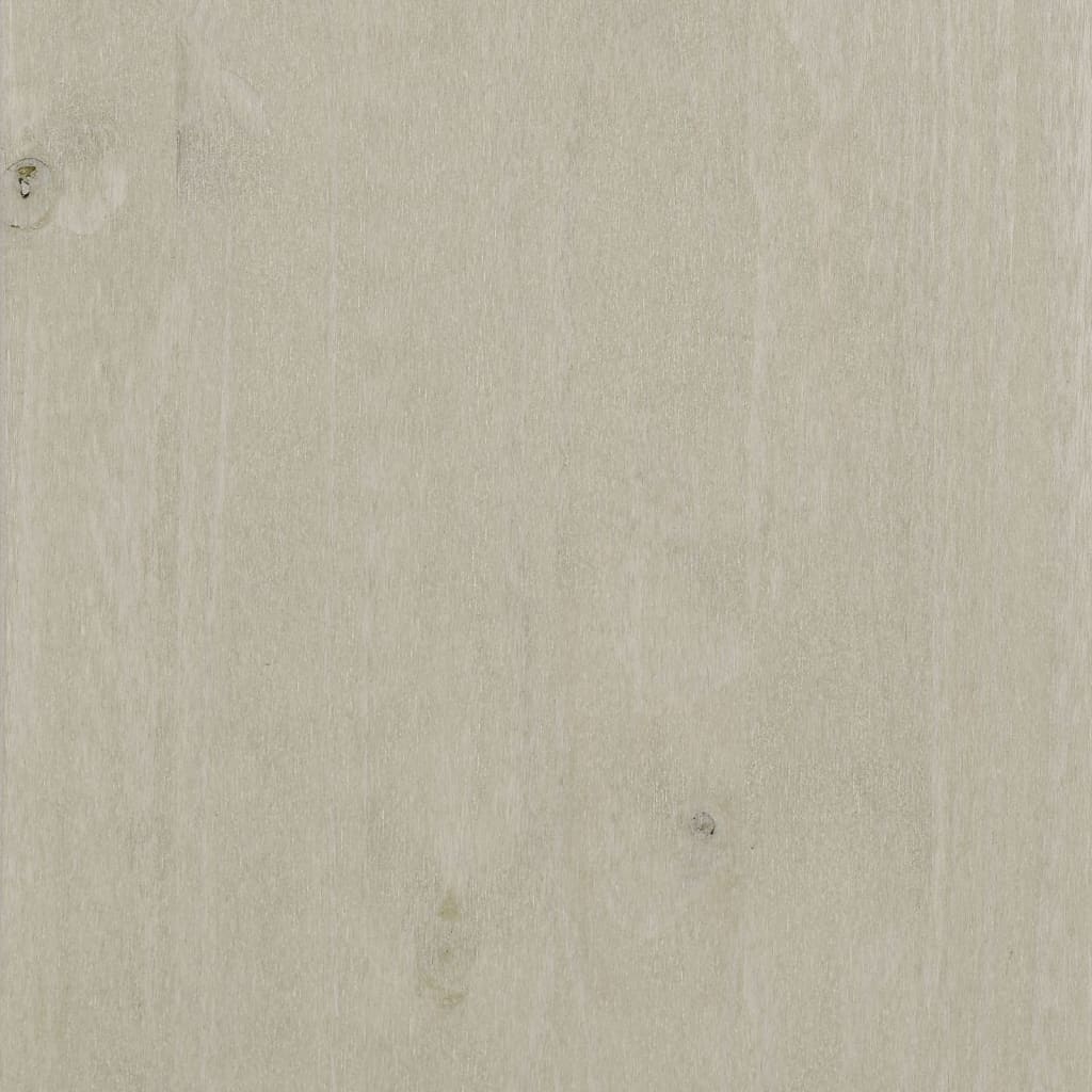 Sideboard HAMAR Weiß 85x35x80 cm Massivholz Kiefer