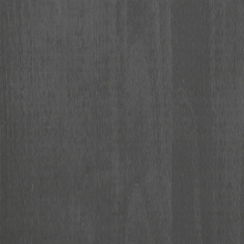 Sideboard HAMAR Dunkelgrau 85x35x80 cm Massivholz Kiefer