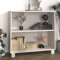 Thumbnail for Sideboard HAMAR Weiß 85x35x80 cm Massivholz Kiefer