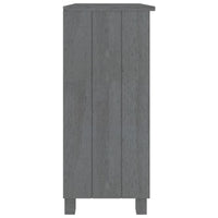 Thumbnail for Sideboard HAMAR Dunkelgrau 85x35x80 cm Massivholz Kiefer