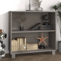 Thumbnail for Sideboard HAMAR Hellgrau 85x35x80 cm Massivholz Kiefer
