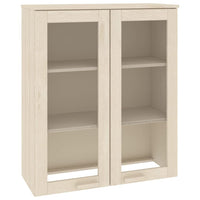 Thumbnail for Highboard-Oberteil HAMAR Honigbraun 85x35x100 cm Massivholz