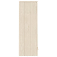 Thumbnail for Highboard-Oberteil HAMAR Honigbraun 85x35x100 cm Massivholz