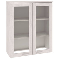 Thumbnail for Highboard-Oberteil HAMAR Weiß 85x35x100 cm Massivholz