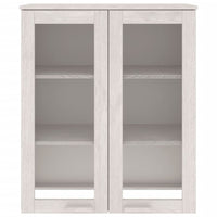 Thumbnail for Highboard-Oberteil HAMAR Weiß 85x35x100 cm Massivholz