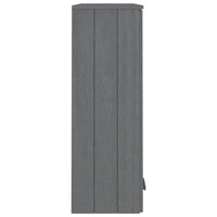 Thumbnail for Highboard-Oberteil HAMAR Dunkelgrau 85x35x100 cm Massivholz