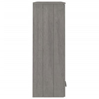 Thumbnail for Highboard-Oberteil HAMAR Hellgrau 85x35x100 cm Massivholz