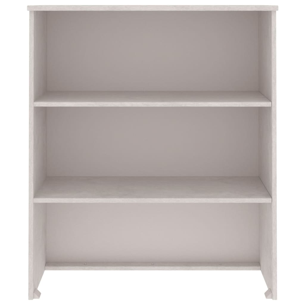 Highboard-Oberteil HAMAR Weiß 85x35x100 cm Massivholz