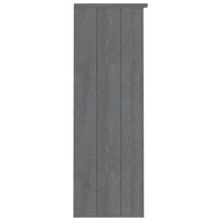 Thumbnail for Highboard-Oberteil HAMAR Dunkelgrau 85x35x100 cm Massivholz