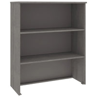 Thumbnail for Highboard-Oberteil HAMAR Hellgrau 85x35x100 cm Massivholz