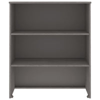 Thumbnail for Highboard-Oberteil HAMAR Hellgrau 85x35x100 cm Massivholz