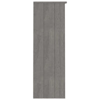 Thumbnail for Highboard-Oberteil HAMAR Hellgrau 85x35x100 cm Massivholz