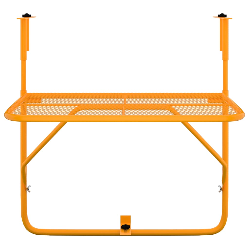 Balkontisch Gelb 60x40 cm Stahl