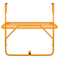 Thumbnail for Balkontisch Gelb 60x40 cm Stahl