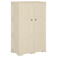 Thumbnail for Kunststoffschrank 79x43x125 cm Holzdesign Angora-Weiß