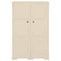 Thumbnail for Kunststoffschrank 79x43x125 cm Holzdesign Angora-Weiß