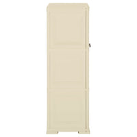 Thumbnail for Kunststoffschrank 79x43x125 cm Holzdesign Angora-Weiß