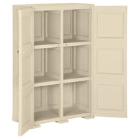 Thumbnail for Kunststoffschrank 79x43x125 cm Holzdesign Angora-Weiß