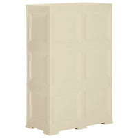 Thumbnail for Kunststoffschrank 79x43x125 cm Holzdesign Angora-Weiß