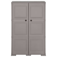 Thumbnail for Kunststoffschrank 79x43x125 cm Holzdesign Grau