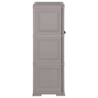 Thumbnail for Kunststoffschrank 79x43x125 cm Holzdesign Grau