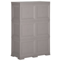 Thumbnail for Kunststoffschrank 79x43x125 cm Holzdesign Grau
