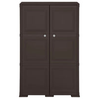 Thumbnail for Kunststoffschrank 79x43x125 cm Holzdesign Braun