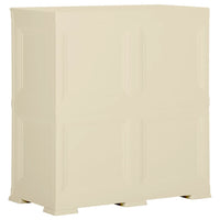 Thumbnail for Kunststoffschrank 79x43x85,5 cm Holzdesign Angora-Weiß