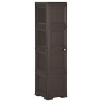 Thumbnail for Kunststoffschrank 40x43x164 cm Holzdesign Braun
