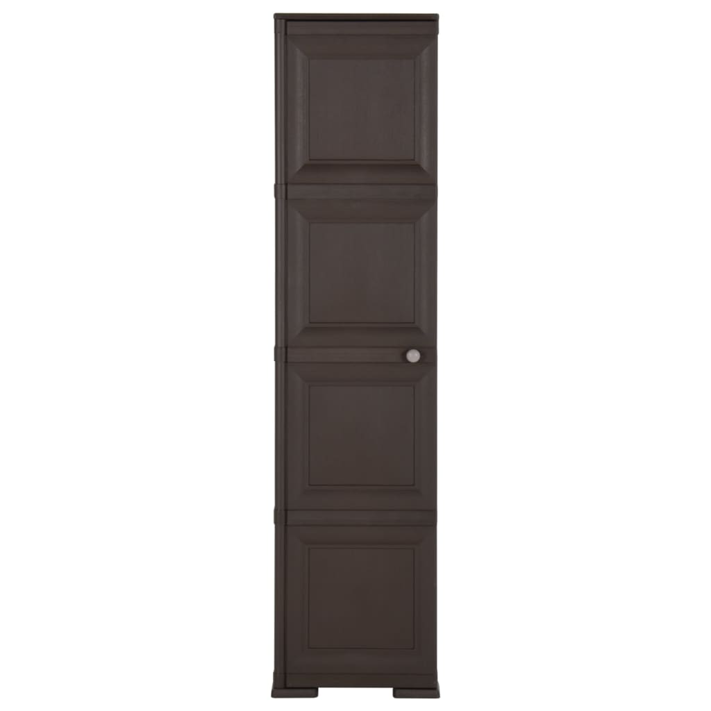 Kunststoffschrank 40x43x164 cm Holzdesign Braun